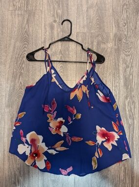 Sienna Sky Navy Floral Tie-Strap Cami